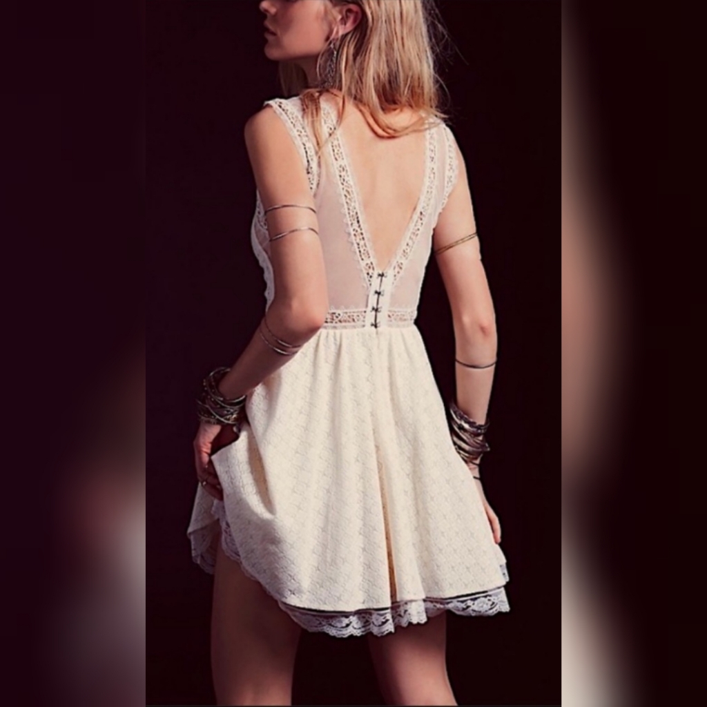 Free People Bohemian Lace Clasp Dress